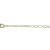 9k Yellow Gold Italian Elongated Trace Chain 45cm