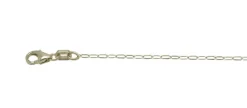 9k Yellow Gold Italian Elongated Trace Chain 45cm