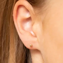 9k Yellow Gold 3mm Ball Stud Earrings