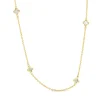 9k Yellow Gold Mother of Pearl Mini Clover Necklace