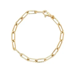 9k Yellow Gold NZ Handmade Paperlink Bracelet