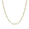 9k Yellow Gold Paper Link 45cm Necklace Chain