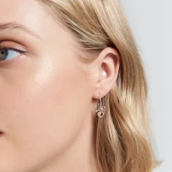 Karen Walker | Mini Superlove | Silver and Yellow Gold | Hoop Earrings