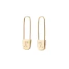 Karen Walker | Runaway Safety Pin | Yellow Gold Plated | Earrings