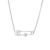 Karen Walker | Runaway Safety Pin | Silver | FWP | 45cm Neclace