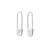 Karen Walker | Runaway Safety Pin | Silver | Earrings