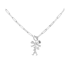 Karen Walker Girl with The Bow Necklace | 45cm | Sterling Silver