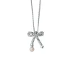 Karen Walker Pearl Love Knot Necklace | 45cm | Sterling Silver