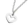 Karen Walker Silver Open Heart Necklace