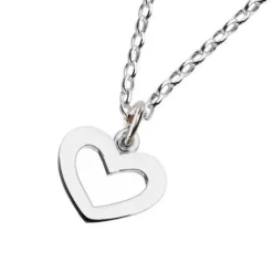 Karen Walker Silver Open Heart Necklace