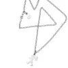 Karen Walker Small Runaway Girl Necklace 50cm | Silver