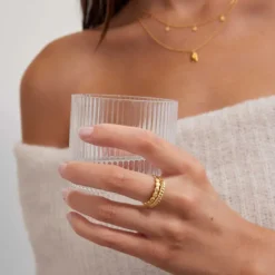 Kirstin Ash | Bloom | Gold Plated | Ring | Size P