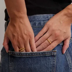 Kirstin Ash | Bloom | Gold Plated | Ring | Size P