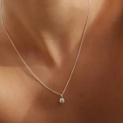 Kirstin Ash | Emerald | May | Birth Stone | Silver | Necklace