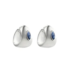 Kirstin Ash | Ink | Silver | Hoop Earrings