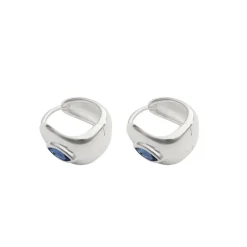 Kirstin Ash | Ink | Silver | Hoop Earrings