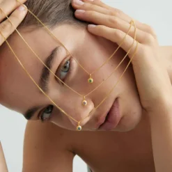 Kirstin Ash | Londan Blue Topaz | September | Birth Stone | Gold Plated | Necklace