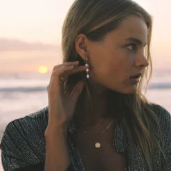 Kirstin Ash | Moonrise | Fresh Water Pearl | Gold Plated | Earrings