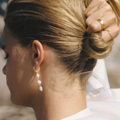 Kirstin Ash | Moonrise | Fresh Water Pearl | Gold Plated | Earrings