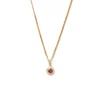 Kirstin Ash | Ruby | Birth Stone | July | Gold Plated | Necklace