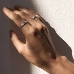 Kirstin Ash | Shift | Stacking | Silver | Ring | Size L