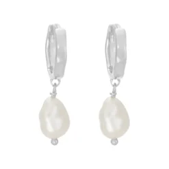 Kirstin Ash | Solstice | Silver | Fresh Water Pearl | Hoop | Earrings