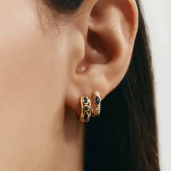 Kirstin Ash | Texture | 18k Gold Plated | Hoop Earrings