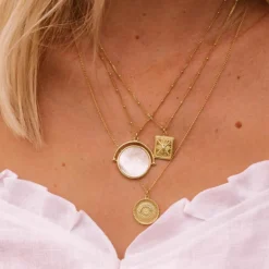 Kirstin Ash | Traveller Coin | Gold Plated | Necklace