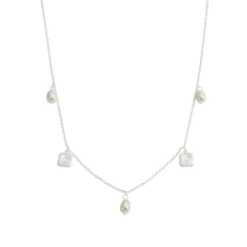 Kirstin Ash | Velvet Swirl | Silver | Fresh Water Pearl | Necklace