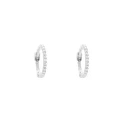 Kirstin Ash L'Amour Hoop Earrings | Silver