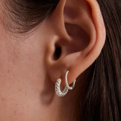 Kirstin Ash L'Amour Hoop Earrings | Silver