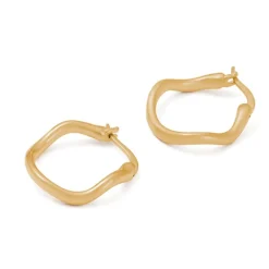 Kirstin Ash Onda Hoop 18k Gold Plated Earrings