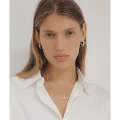 Kirstin Ash Roam T-Bar Sterling Silver 45cm Necklace