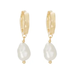 Kirstin Ash Solstice Pearl Hoop Earrings