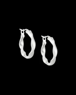 Kirstin Ash Wave Hoops Sterling Silver