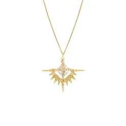Lindi Kingi | Solstice | Pale Lemon | Gold Plated | Necklace