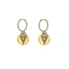 Lindi Kingi Gold Byzantine Romance Love Sleeper Earrings