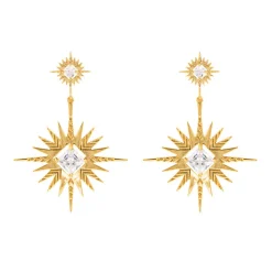 Lindi Kingi Gold Solar Earrings
