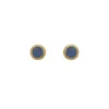 Luna 'Herse' Blue Calacite Gold Earrings