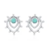 Luna 'Iapetus' Turquoise Stud Earrings