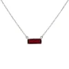 Luna 'Portia' Garnet Hydro Sterling Silver Necklace