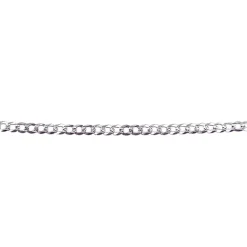 Omnia Diamond Cut Curb Link 50cm Chain | Silver RH