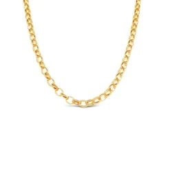 Omnia 9k NZ Made 50cm Oval Belcher Chain