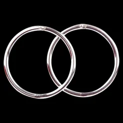 Omnia Micro 8mm Plain Sterling Silver Sleepers