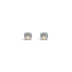 Omnia ‘Multicolor’ Clear Stud Earrings