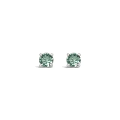 Omnia ‘Multicolor’ Light Green Stud Earrings