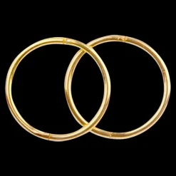 Omnia Regular 12mm Sterling Silver Gold Plate Sleepers