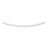 Omnia Sterling Silver 1:1 Diamond Cut Figaro Chain 50cm