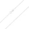 Omnia Sterling Silver Cable Chain 40cm