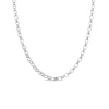 Omnia Sterling Silver Oval Belcher Chain - 45cm